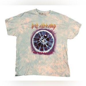 Def Leppard Adrenalize Logo Official Tie Dye T-Shirt Shirt Adult XL 2021